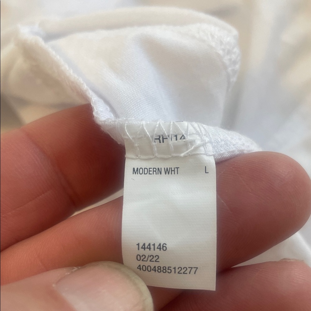 FLX Women's Classic White flowy Short Sleeve Tee nwt large - Picture 12 of 13